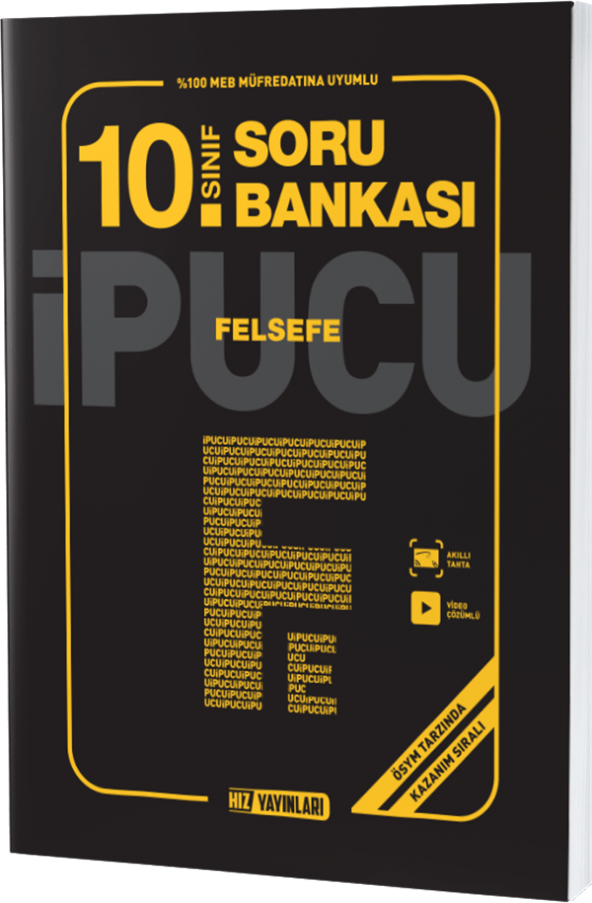 Hız Yayınları 10. SINIF FELSEFE SORU BANKASI İPUCU