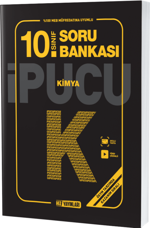 Hız Yayınları 10. SINIF KİMYA SORU BANKASI İPUCU