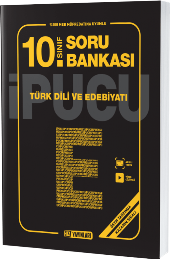 Hız Yayınları 10. SINIF TÜRK DİLİ VE EDEBİYATI SORU BANKASI İPUCU