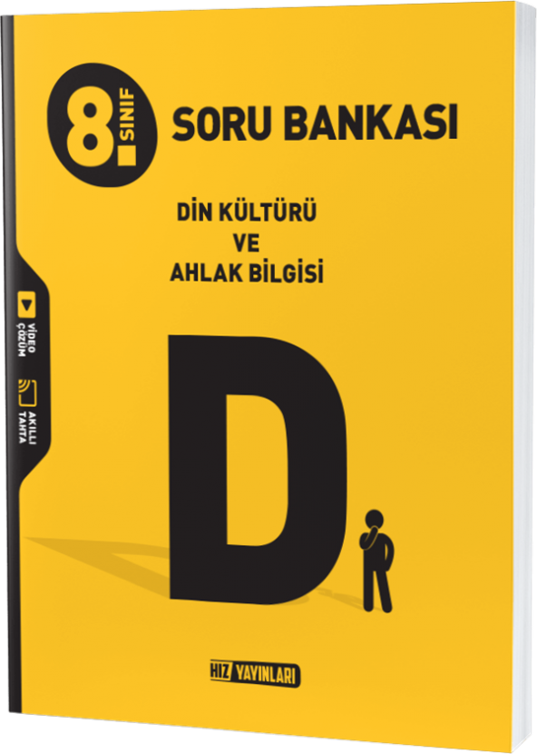 Hız Yayınları 8. SINIF DİN KÜLTÜRÜ VE AHLAK BİLGİSİ SORU BANKASI