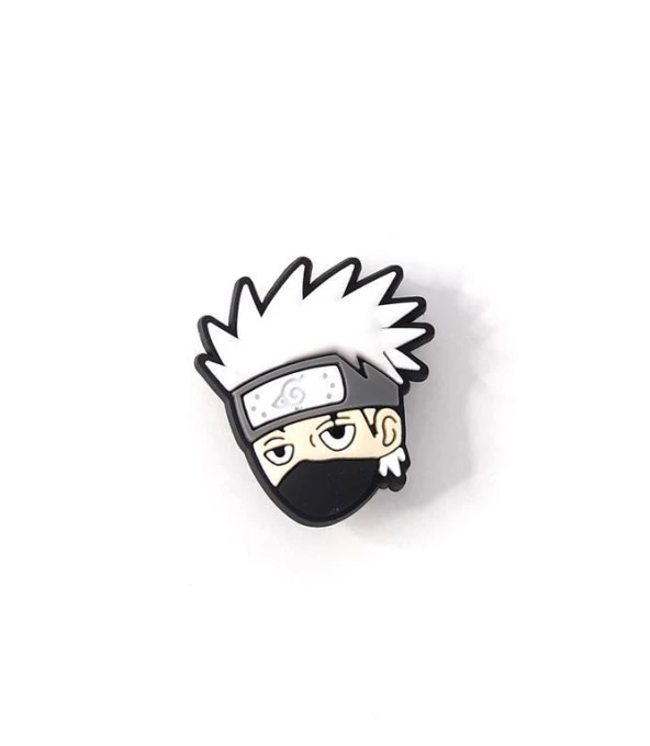 Naruto Kakashi Terlik Ayakkabı Süsü Silikon Kız Erkek Aksesuar 1 Adet Hediye