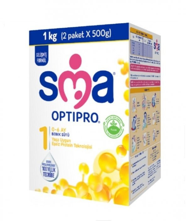 SMA Optipro Probiyotik 1 Bebek Devam Sütü 0-6 Ay 1000gr
