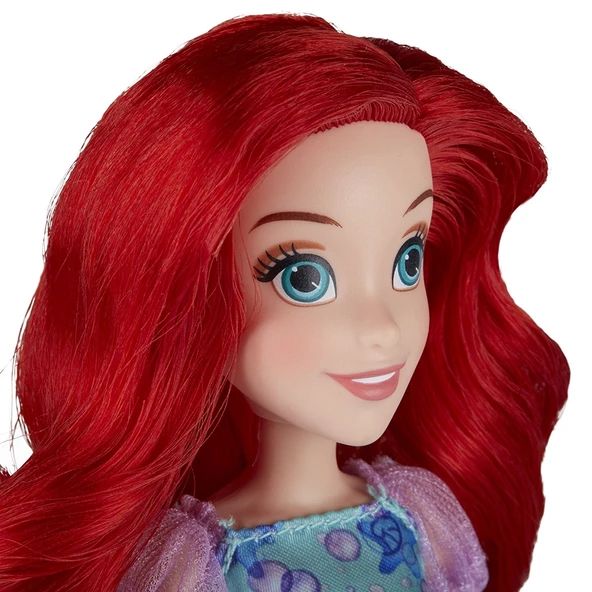 Orjinal Disney Prensesler Ariel Kırmızı Saçlı Deniz Kızı Oyuncak Bebek - Resim 3
