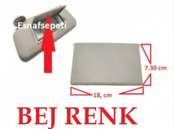opel insignia güneşlik ayna kapağı bej, 1437222