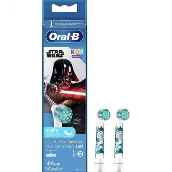 Oral-B Star Wars Çocuklar İçin 2li Diş Fırçası Yedek Başlığı