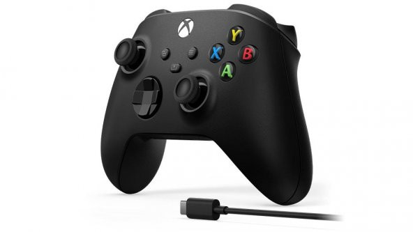 Microsoft Xbox Wireless Controller 9.nesil Kol Carbon Black + Type C USB Kablo Siyah