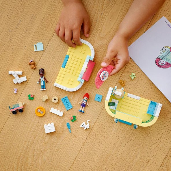 LEGO® Friends Evcil Hayvan Kliniği 41695 – Çocuklar için Kedi Oyuncağı İçeren Yaratıcı Oyuncak Yapım Seti (111 Parça) - 3