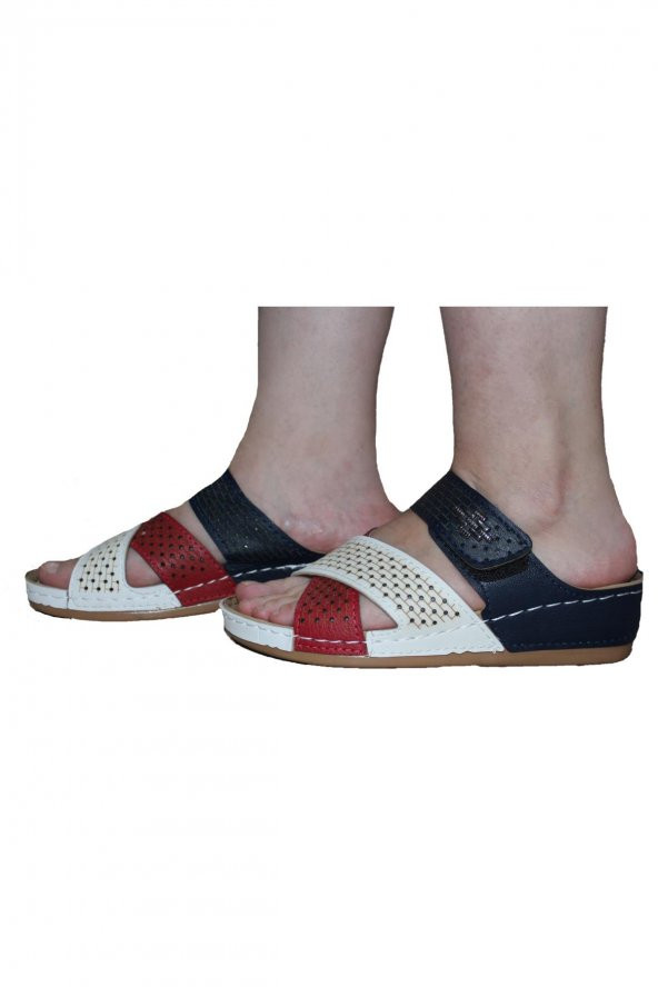 Kadın Yazlık Tommy Sandalet Terlik Topuk Dikeni Takviye Özellikli