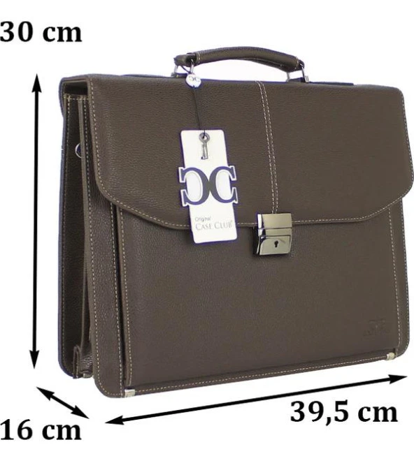 Deri Evrak Çantası Laptop Bölmeli 15.6"İnç Taban Korumalı 8683255011315 - 7