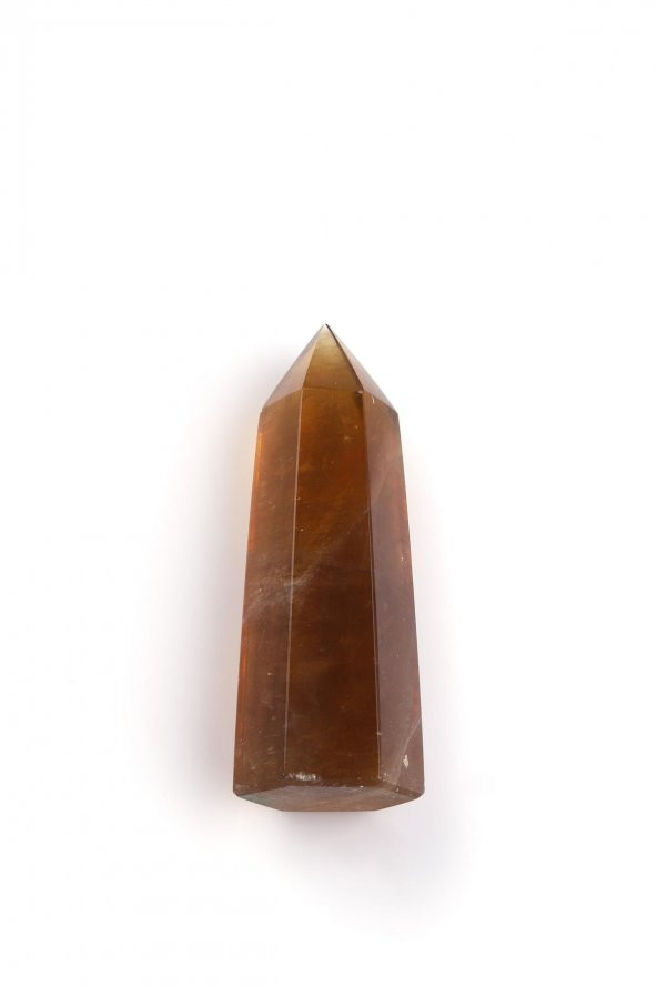 Sarı Florit Doğal Taş Obelisk Parça - 2