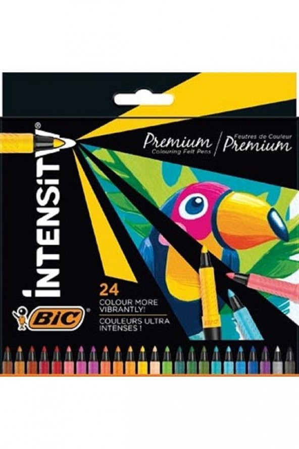 Bic İntensity Premium Keçeli Boya Kalemi 24 Renk