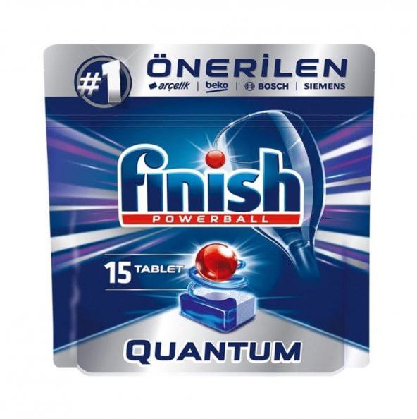Finish Bulaşık Makinesi Deterjanı Quantum 15li x 8 Adet