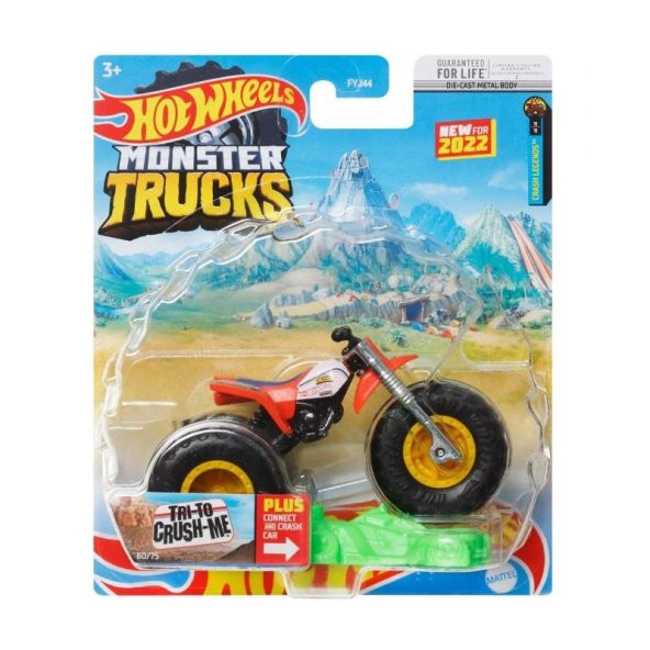 FYJ44 Monster Trucks 1:64 Araba TRI TO CRUSH ME HCP37 - 4