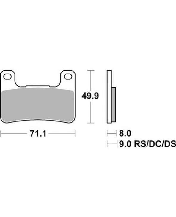 Kawasaki Z1000 2014 Ön Fren Balatası SBS 806HS SİNTER - 2