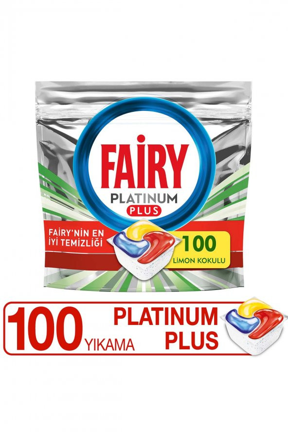 Fairy Platinum Plus 100 Yıkama Bulaşık Makinesi Deterjanı Kapsülü