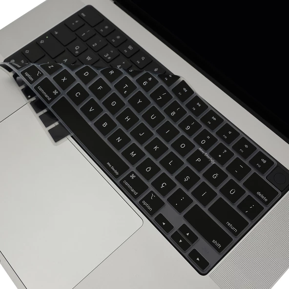 Macbook Air Pro Klavye Kılıfı US-TR Baskı A2681 A2941 A2442-85 A2779-80 A2992-18 A2991 Uyumlu