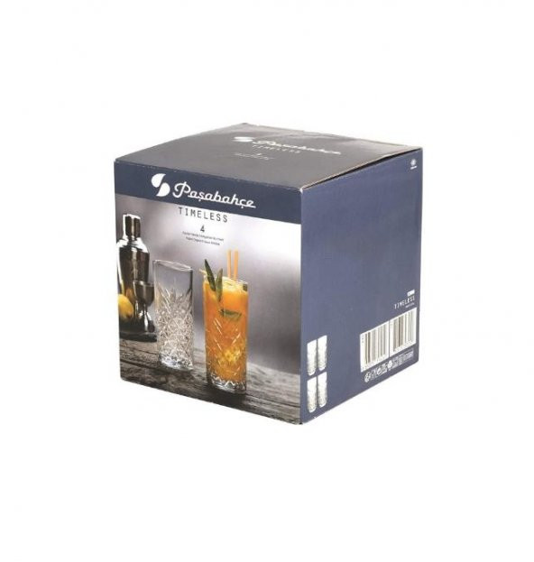 Paşabahçe 520205 Timeless 4lü Meşrubat Bardağı -365 cc - 3