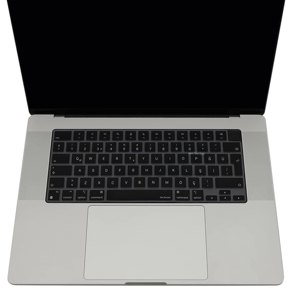 Macbook Kılıf Klavye Koruyucu M1-M2-M3 (Türkçe Q) TouchID'li A2681 A3113 A2941 A3114 A2442 A2485 ile Uyumlu - 6