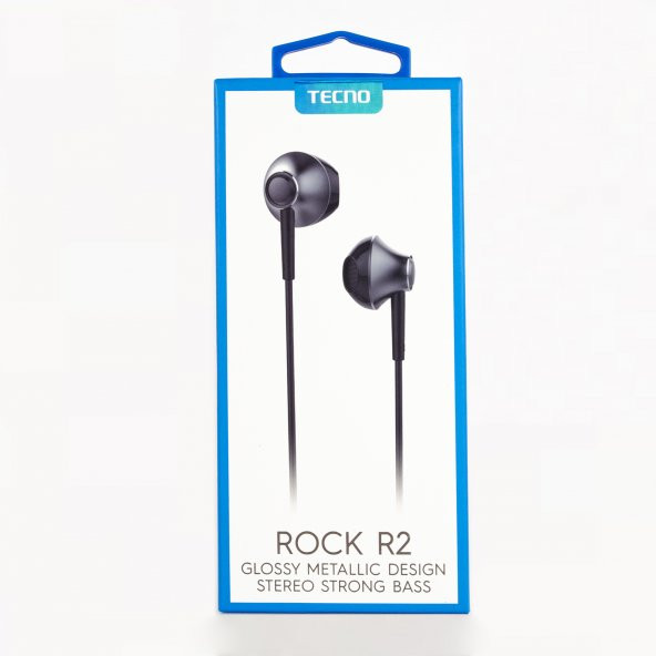 Tecno Camon 17P Rock R2 Kablolu Mikrofonlu Kulaklık Siyah - 5