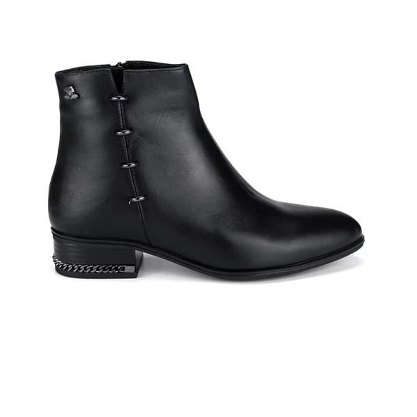Venüs 2152703K Kadın Hakiki Deri Siyah Günlük Bot - 2