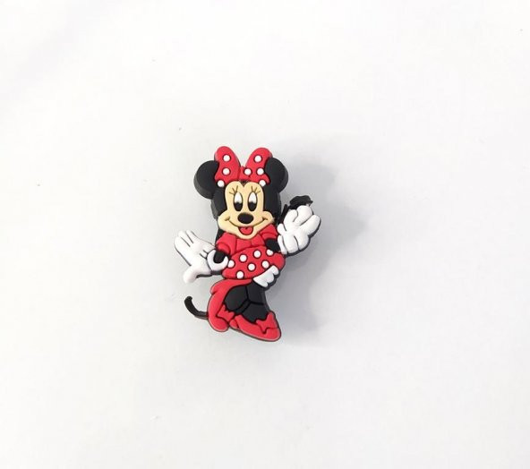 Silikon Minnie Mouse 1 Adet Tekli Terlik Süsü Aksesuar