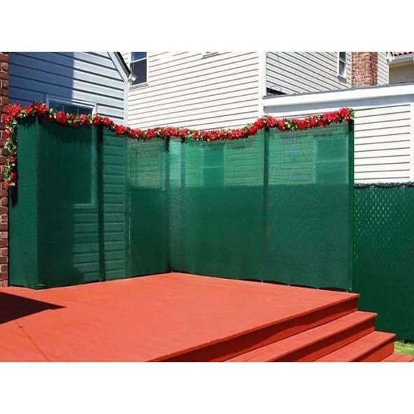 75 YEŞİL GÖLGELİK FİLE ÇİT FİLESİ 1.5X20 METRE ENLİ 75LİK BAHÇE ÇİT ÖRTÜSÜ JÜT GÖLGELİK KORUMA TÜLÜ - Resim 3