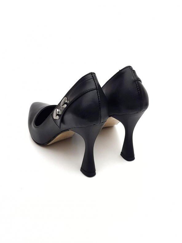 Goldstep 1130 Kadın Düğmeli Stiletto Topuklu Ayakkabı - 5