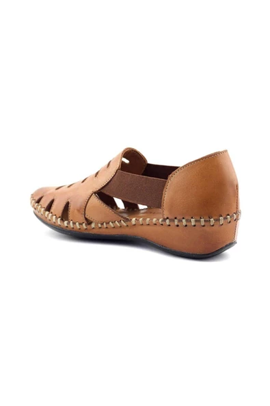 Venüs 18791395 Kadın Deri Lastikli Comfort Delikli Sandalet - 11