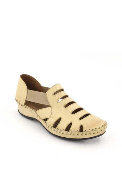 Venüs 18791395 Kadın Deri Lastikli Comfort Delikli Sandalet - 12
