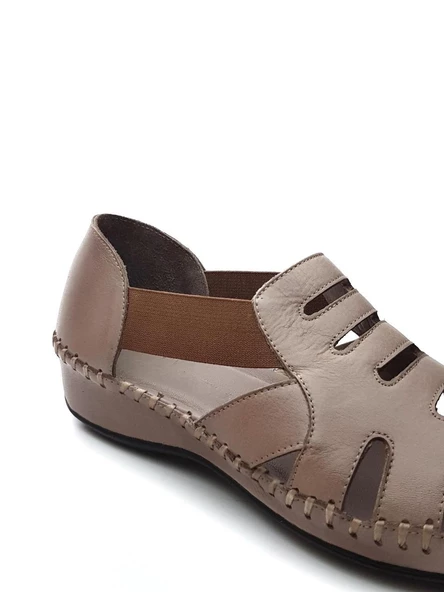 Venüs 18791395 Kadın Deri Lastikli Comfort Delikli Sandalet - 8