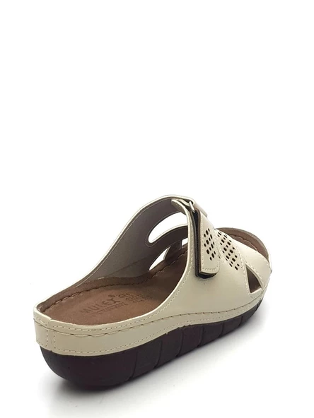 Mulex 2354 Kadın Çapraz Cırtlı Comfort Terlik - 5