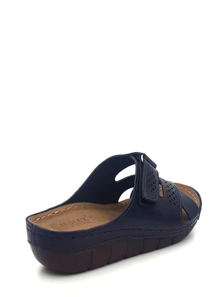 Mulex 2354 Kadın Çapraz Cırtlı Comfort Terlik - 9