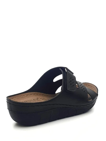 Mulex 2354 Kadın Çapraz Cırtlı Comfort Terlik - 3