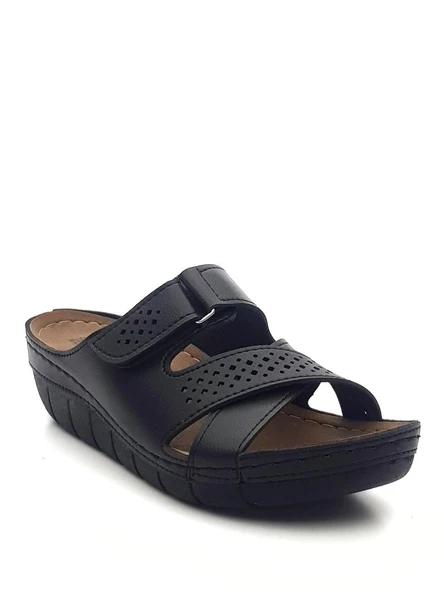 Mulex 2354 Kadın Çapraz Cırtlı Comfort Terlik - 2