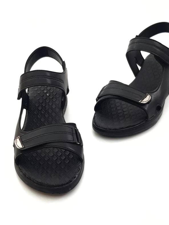 Goldstep 1190 Kadın Cırtlı Düz Günlük Sandalet - 6