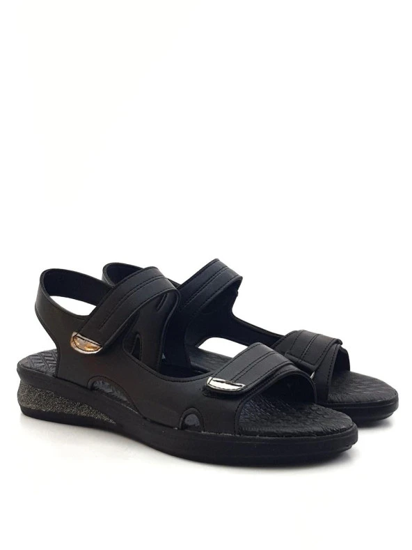 Goldstep 1190 Kadın Cırtlı Düz Günlük Sandalet - 8