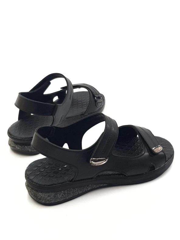 Goldstep 1190 Kadın Cırtlı Düz Günlük Sandalet - 9