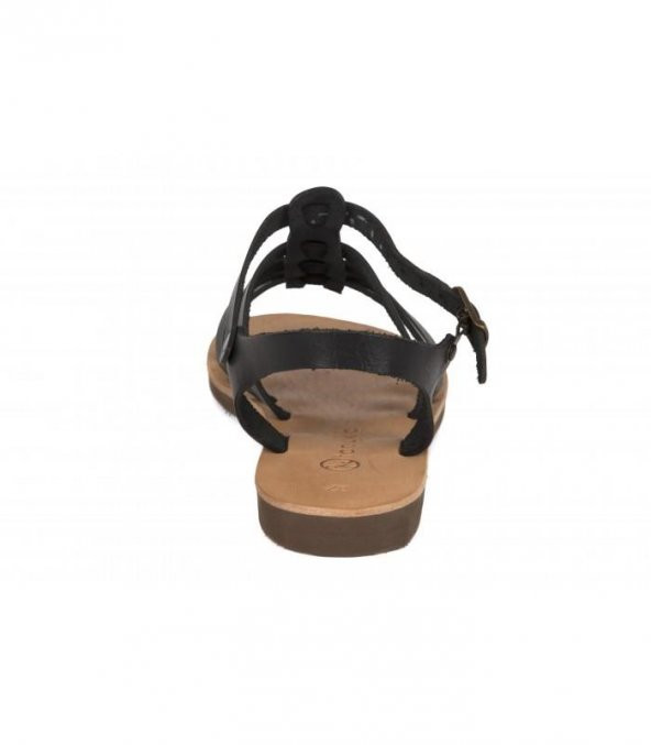 5006 Topukla Kadın Deri Sandalet - 8