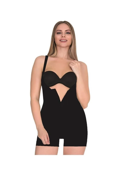 Form Time Bayan Agraflı Askılı Kısa Paça Body Korse 9033 - 3