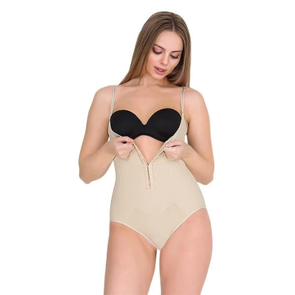 Form Time Bayan Agraflı Askılı Göğüs Altı Slip Body Korse 9105 ürün görseli