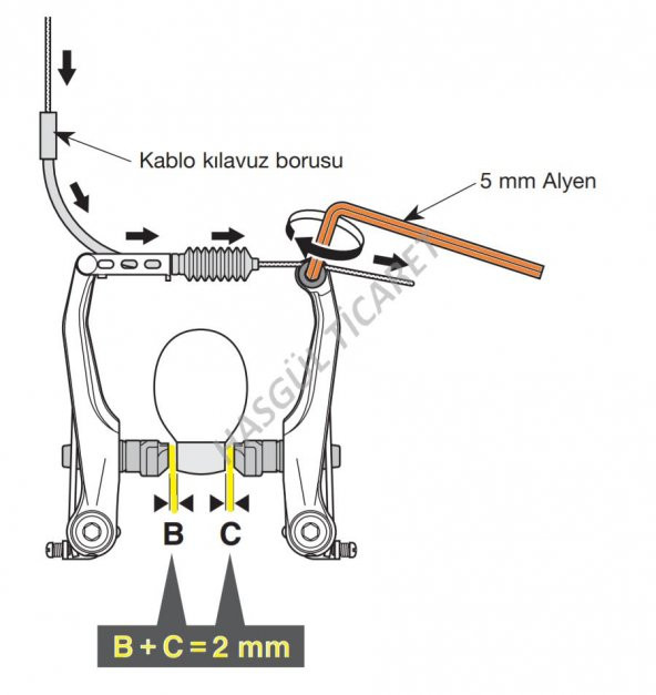 Hsgl Bisiklet Siyah Full Aluminyum Promax V-Fren Mavi Fren Dış Kablo Takımı Bisiklet Fren Sistemleri Yedek Parça - 5