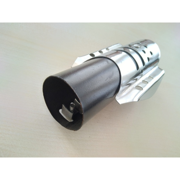 EGZOZ AĞZI NİKELAJ (5CM ÇAPINDA) RÜZGARLIKLI - EGSOZ NİKELAJI, EGZOZ UCU, EGZOZ BAŞLIĞI - Resim 2