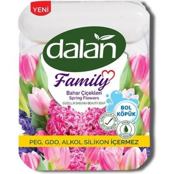 Dalan Family Güzellik Sabunu Bahar Çiçekleri 4x75=300 Gr