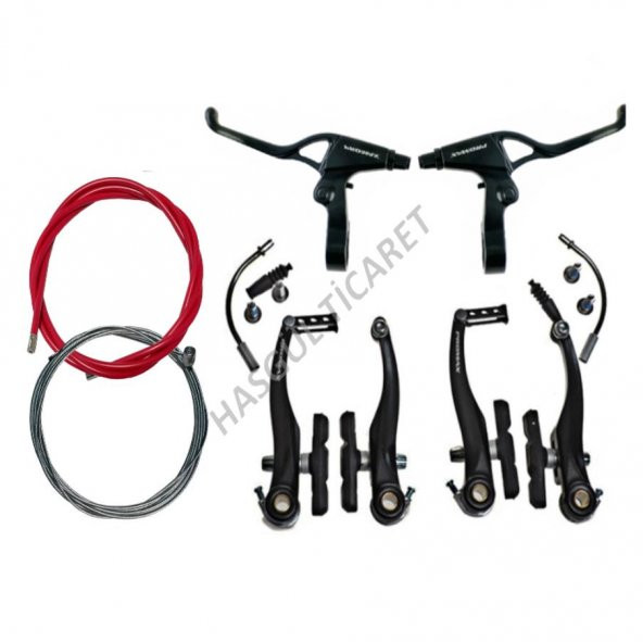 Hsgl Bisiklet Siyah Full Aluminyum Promax V-Fren Kırmızı Fren Dış Kablo Takımı Bisiklet Fren Sistemleri Yedek Parça - 5