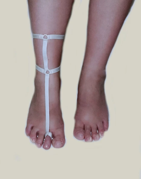 ASM1081 Bayan Acık Gri Afroditty Zarif Ayak Aksesuarı - 2