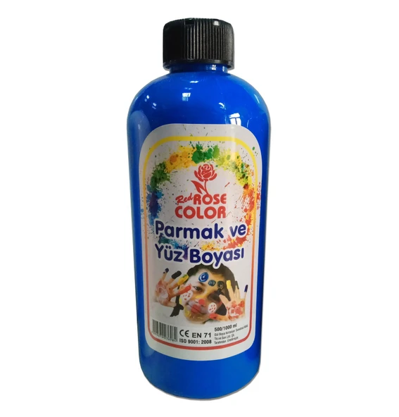 Parmak Ve Yüz Hobi Boyası 500ml  10 Renk  RedRose - Resim 5