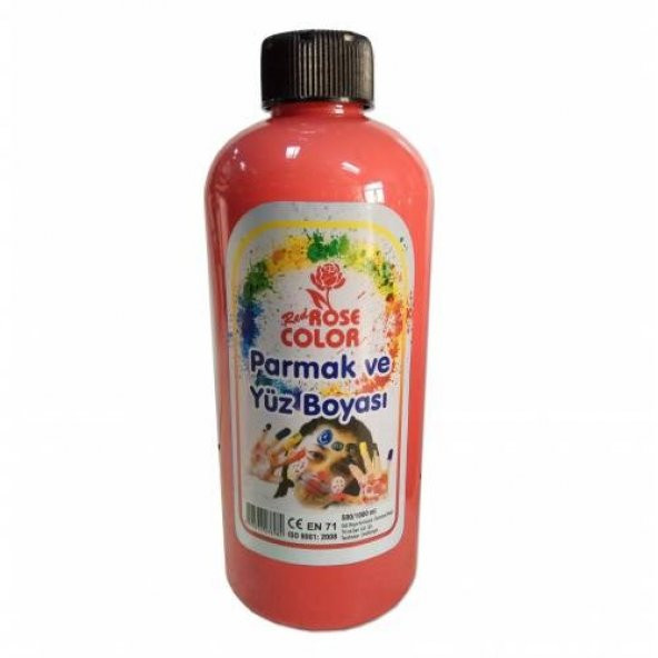 Parmak Ve Yüz Hobi Boyası 500ml  10 Renk  RedRose - 4