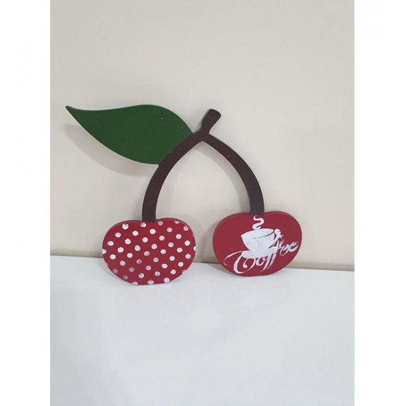 Kiraz Coffee Baskılı Ahşap Nihale - 2