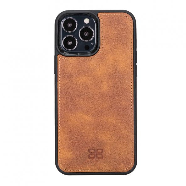 Bouletta Apple iPhone 13 Pro Max Uyumlu Deri Zip Kılıf TN11 - 2
