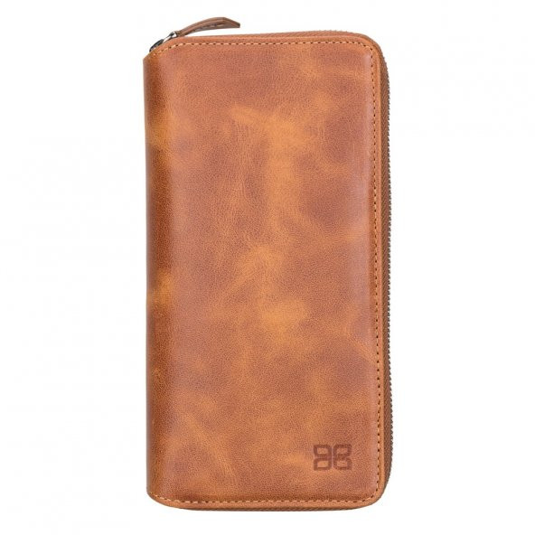 Bouletta Apple iPhone 13 Pro Max Uyumlu Deri Zip Kılıf TN11 - 4